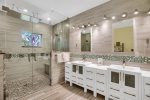 Master in-suite bathroom fit for a King  Queen